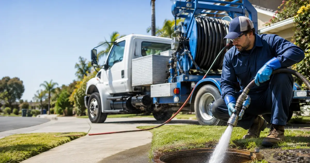 Hydro jet sewer cleaning Inyokern