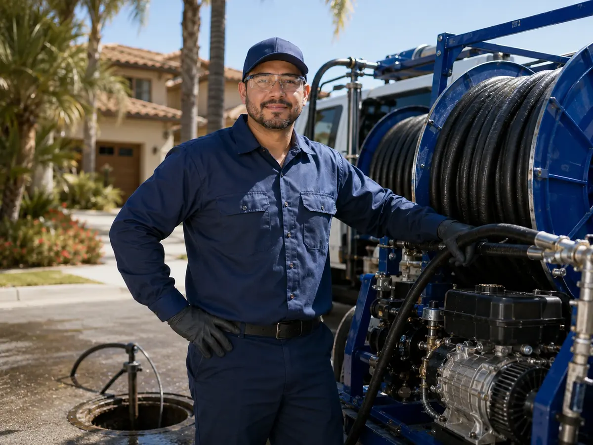 Hydro jet sewer cleaning in Inyokern