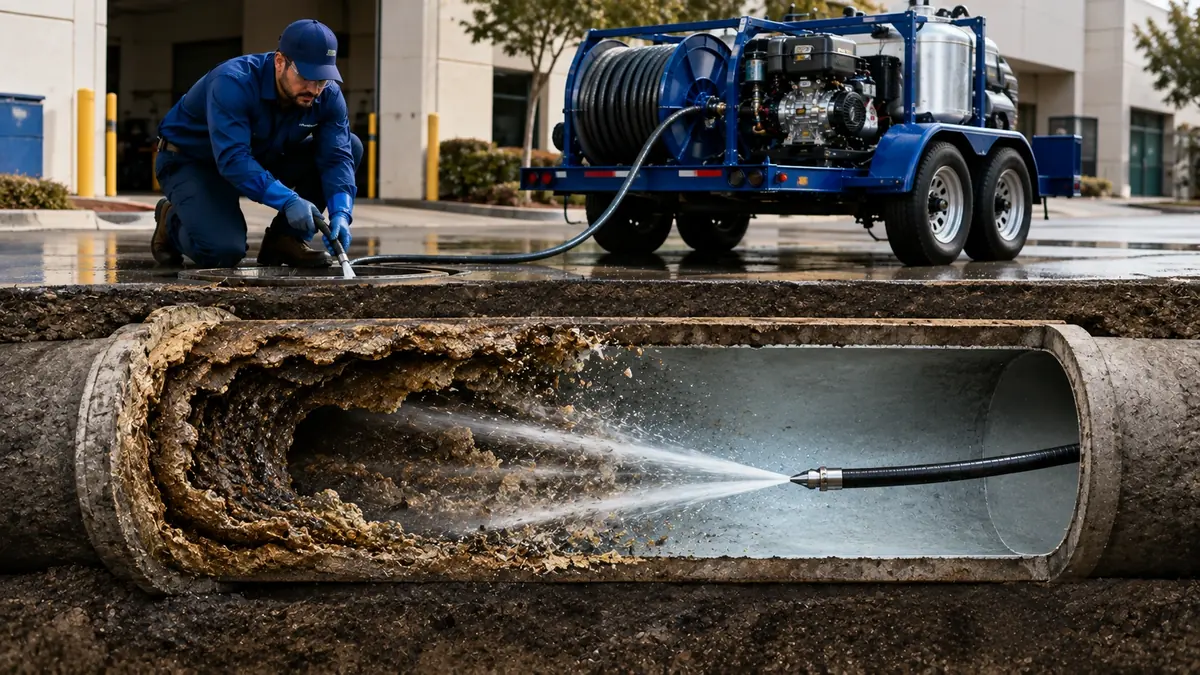 Sewer Pipe Descaling in Inyokern