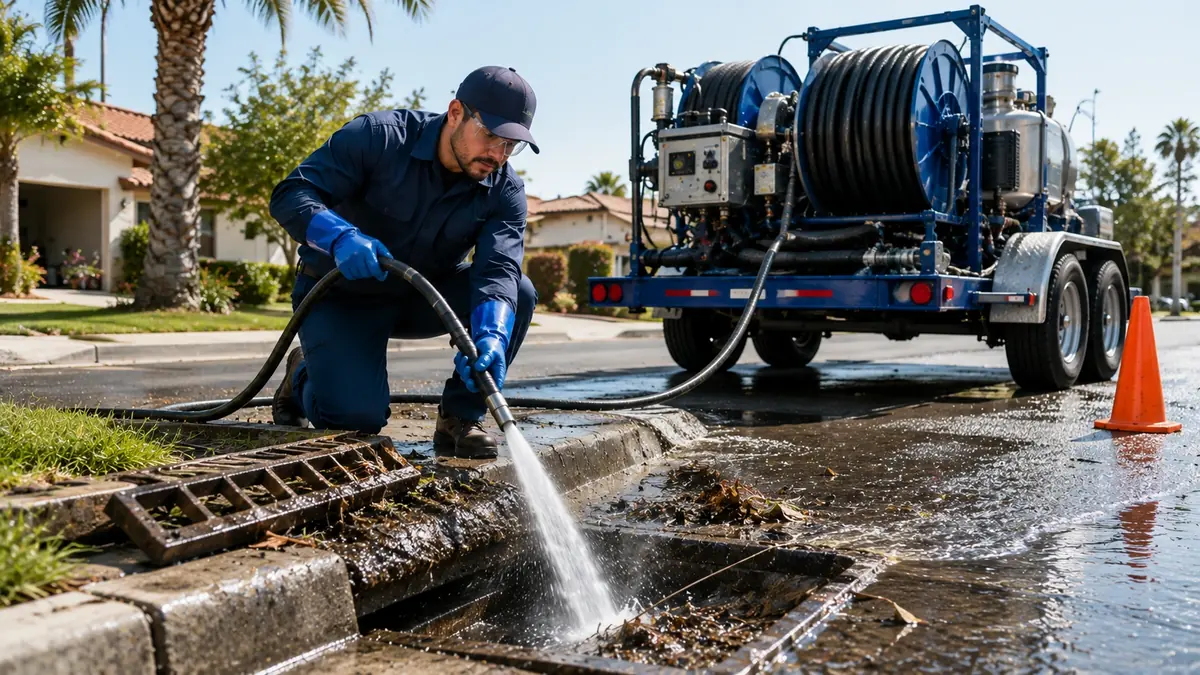 Storm Drain Hydro Jet Cleaning in Inyokern